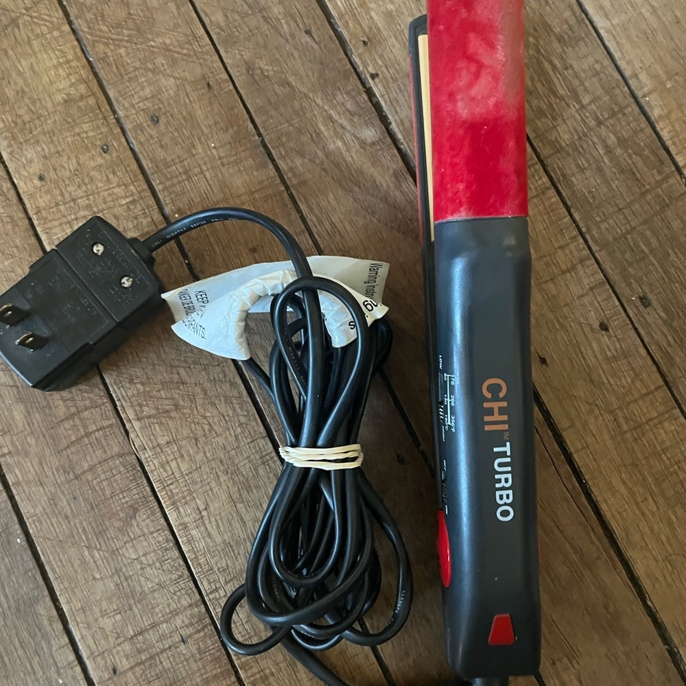 CHI Turbo Red and Black Hair Straightener